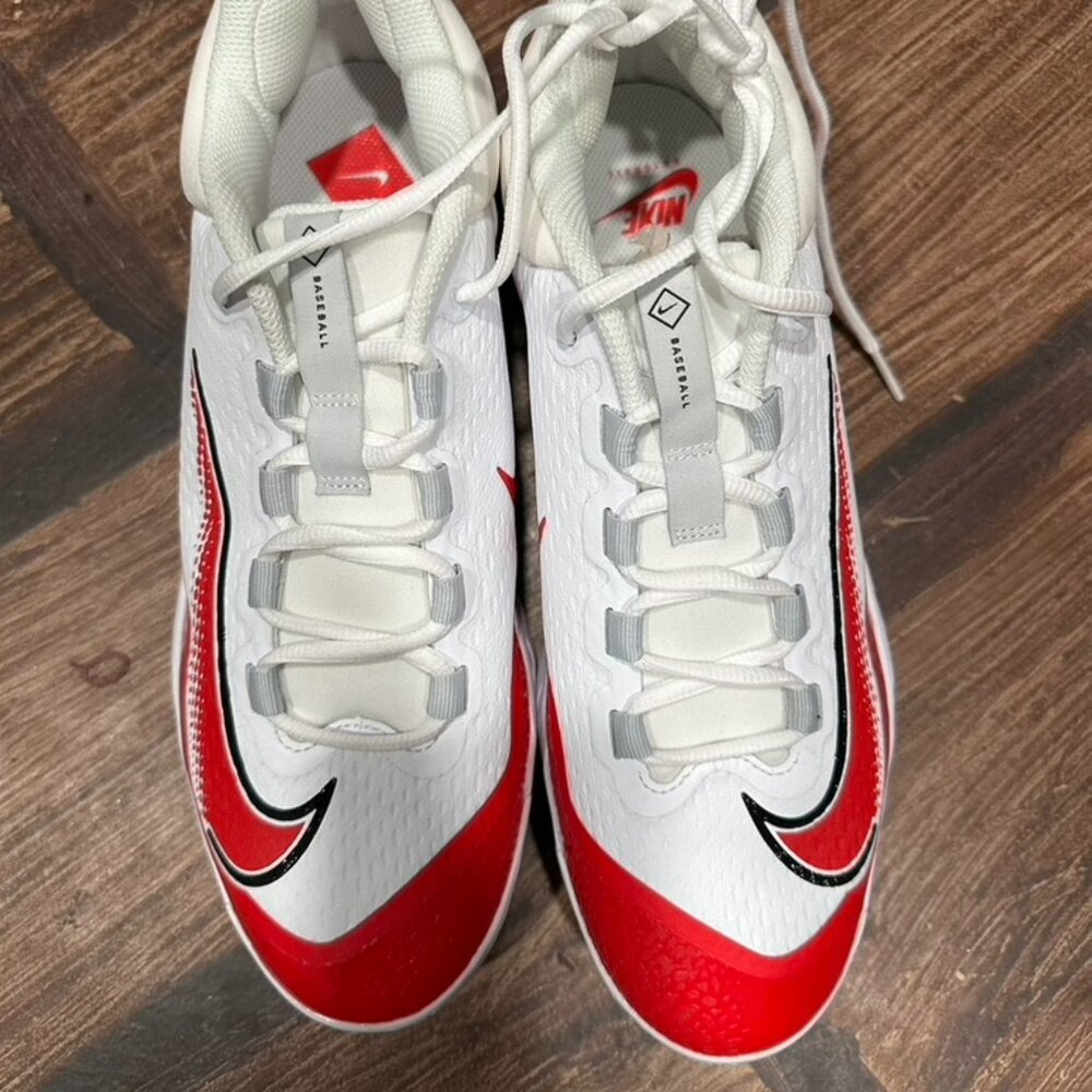 Nike Huarache Elite 4 MCS Men 11.5 – Red/White‎ Baseball Cleats – No Box